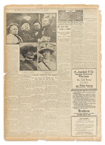 Women’s Political Union, Third Annual Suffrage Parade. Contemporary Illustrated Newspaper Report.